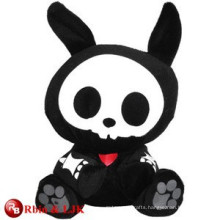 customized OEM design black rabbit plush toys